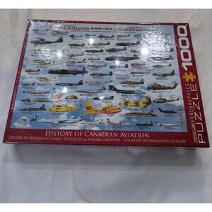Eurographics History of Canadian Aviation 1000 Piece Jigsaw Puzzle New Sealed